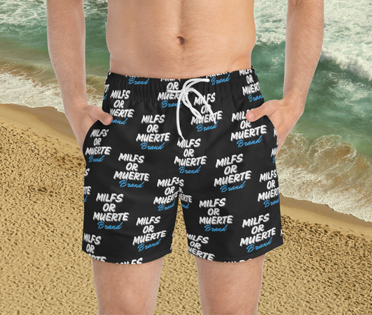 Milfs Or Muerte Mens Blue Swim trunks 1